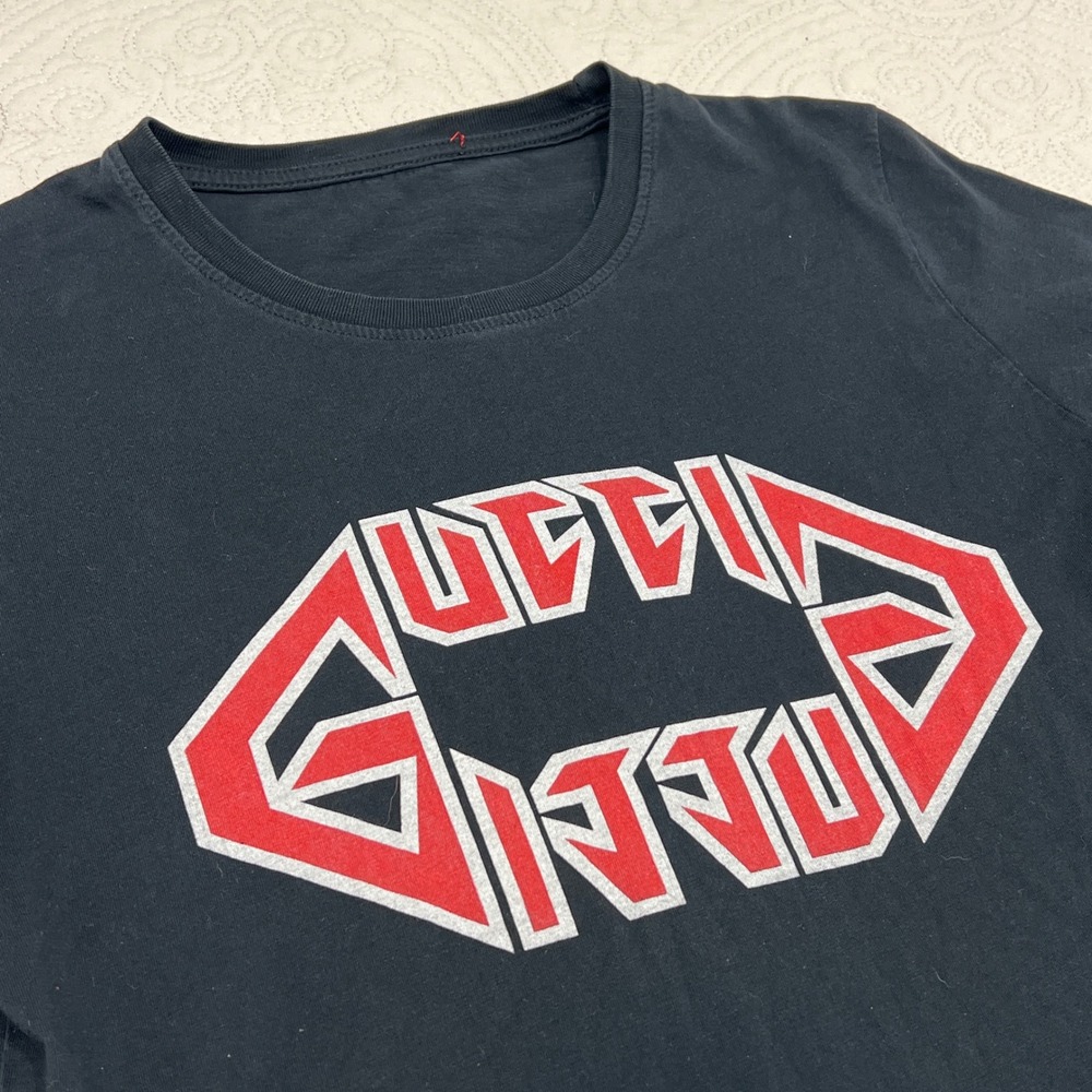 Gucci Mens Black Cotton Graphic Metal Logo T-Shirt Made in Italy Size S *READ